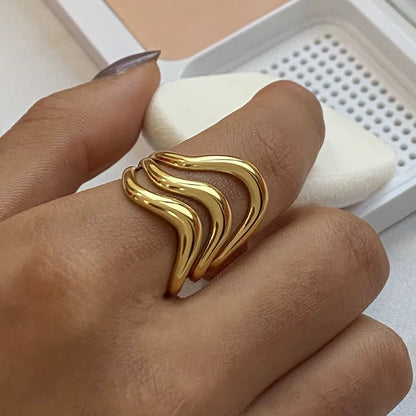 Triple Wave Ring
