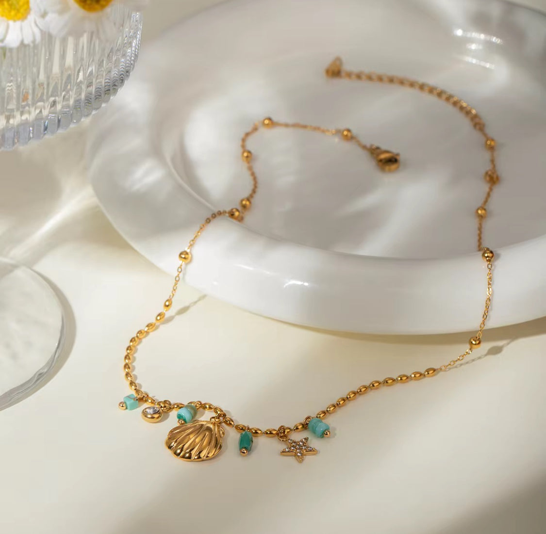 Ocean Muse Charm Necklace