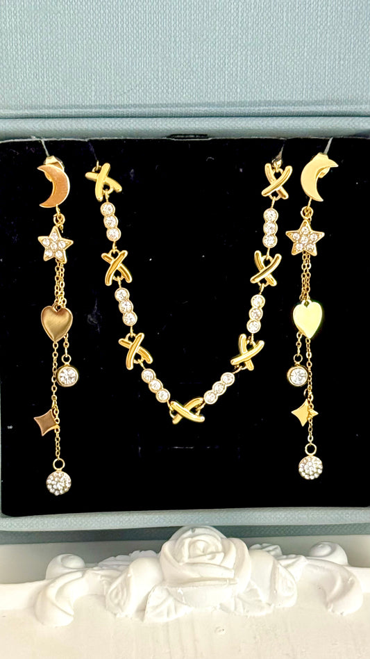 Elysia Set (Necklace and Earrings)