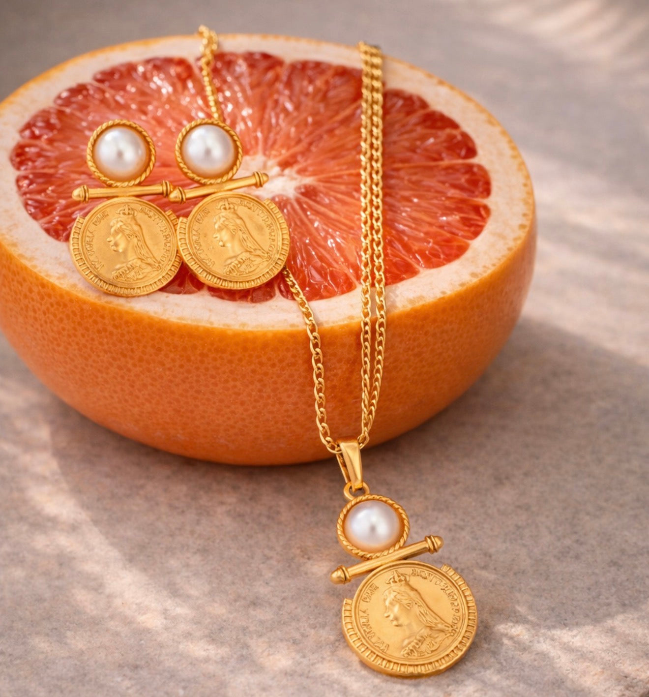 Legacy Coin Necklace | 18K Gold-Plated • Waterproof • Anti-Tarnish
