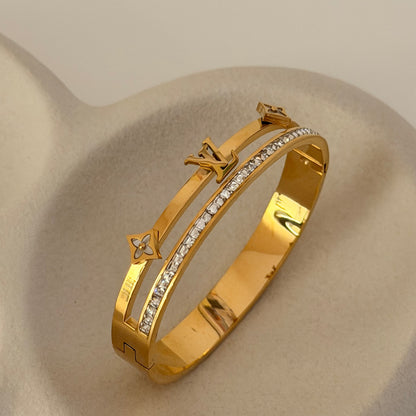 Seraflore Bracelet – 18K PVD Gold Plated Waterproof Stainless Steel Jewellery