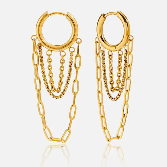 Aurel Hoops | 18K Gold-Plated • Waterproof • Anti-Tarnish