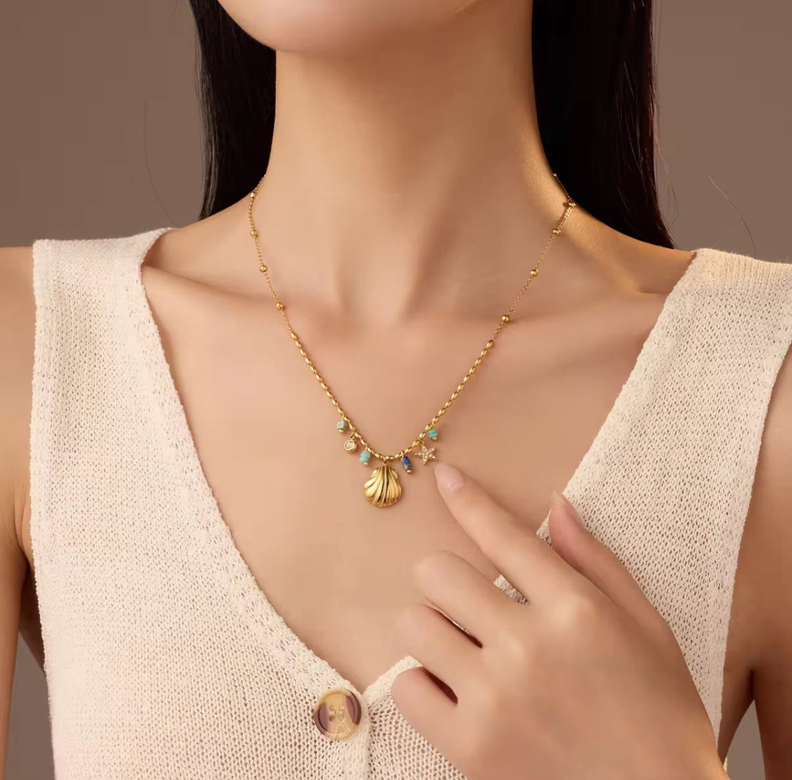Ocean Muse Charm Necklace