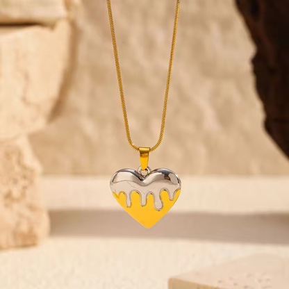 Melted Heart Necklace