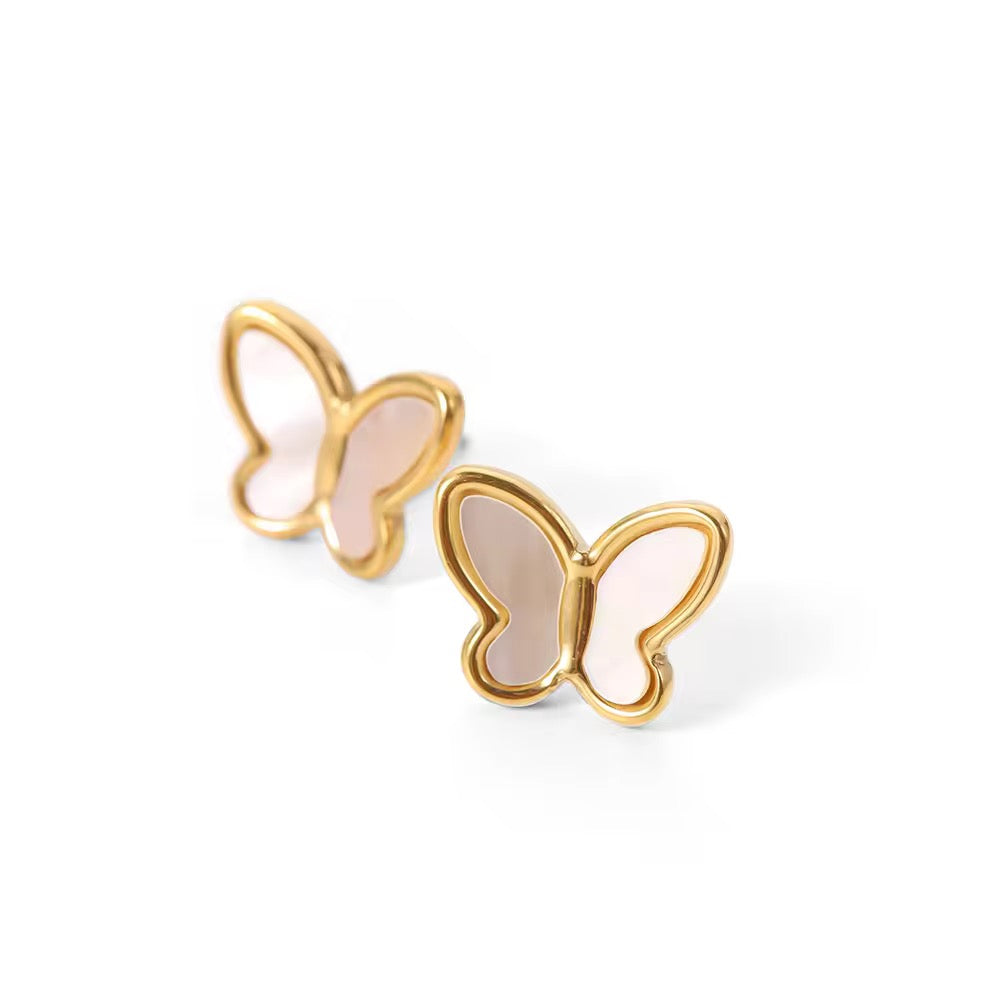 Shell Butterfly Studs