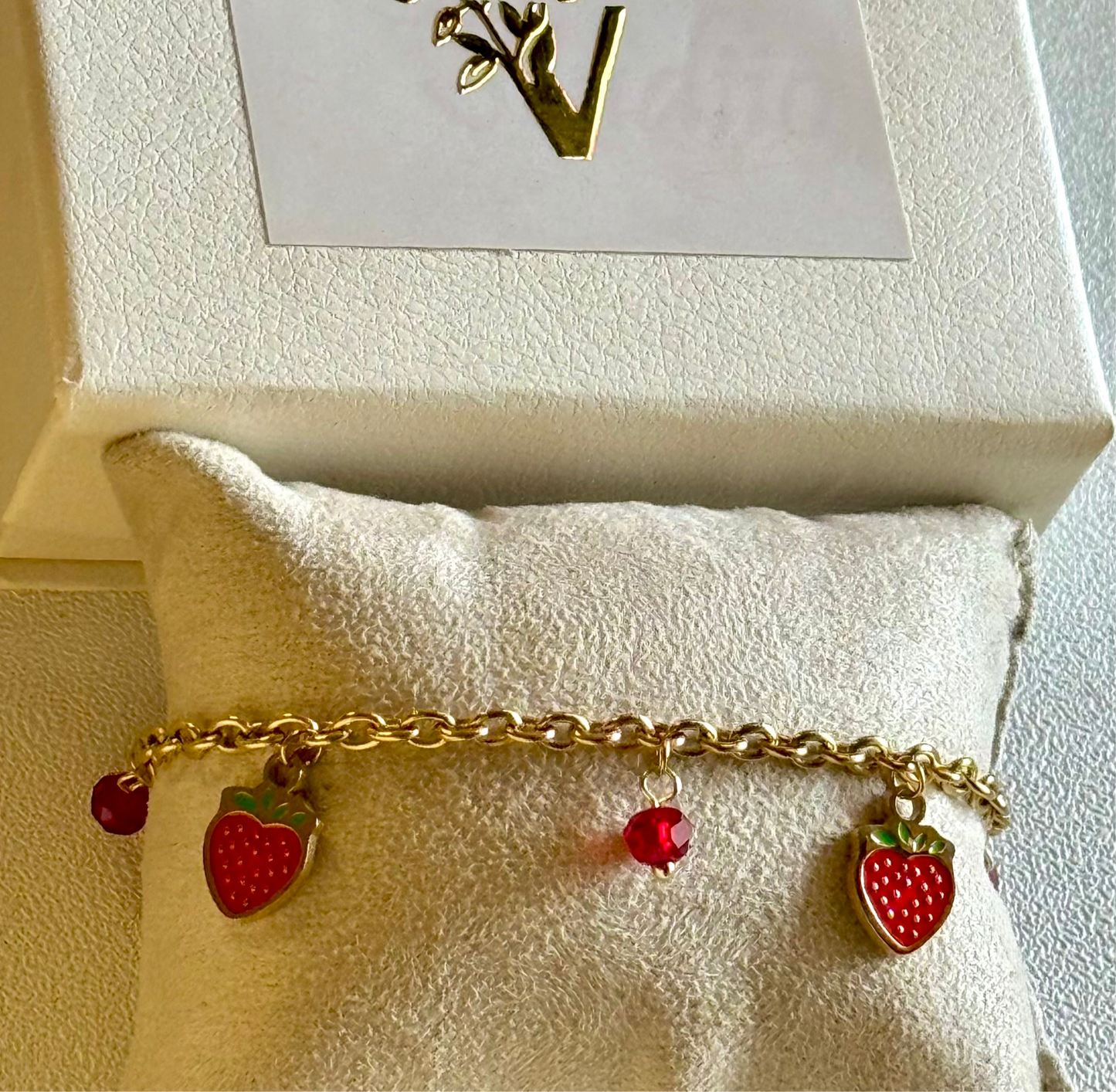 Strawberry Charm Bracelet