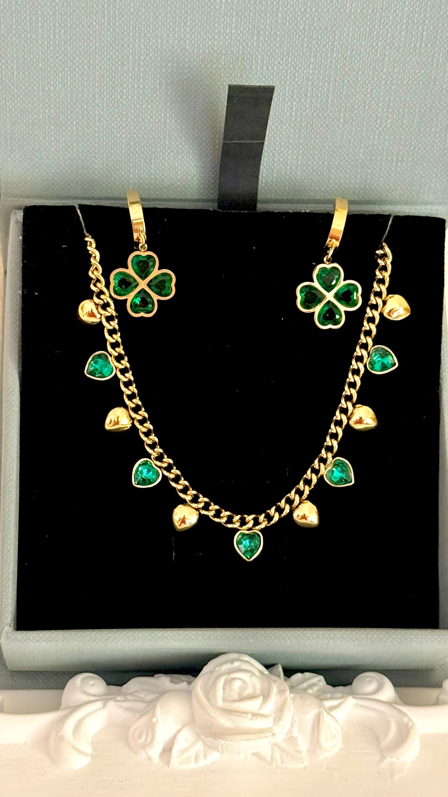 Emerald Clover Set