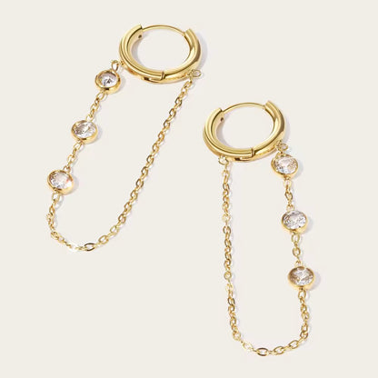Celeste Chain Drop Earrings
