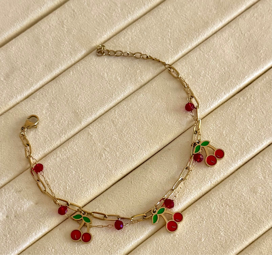 Cherry Charm Bracelet