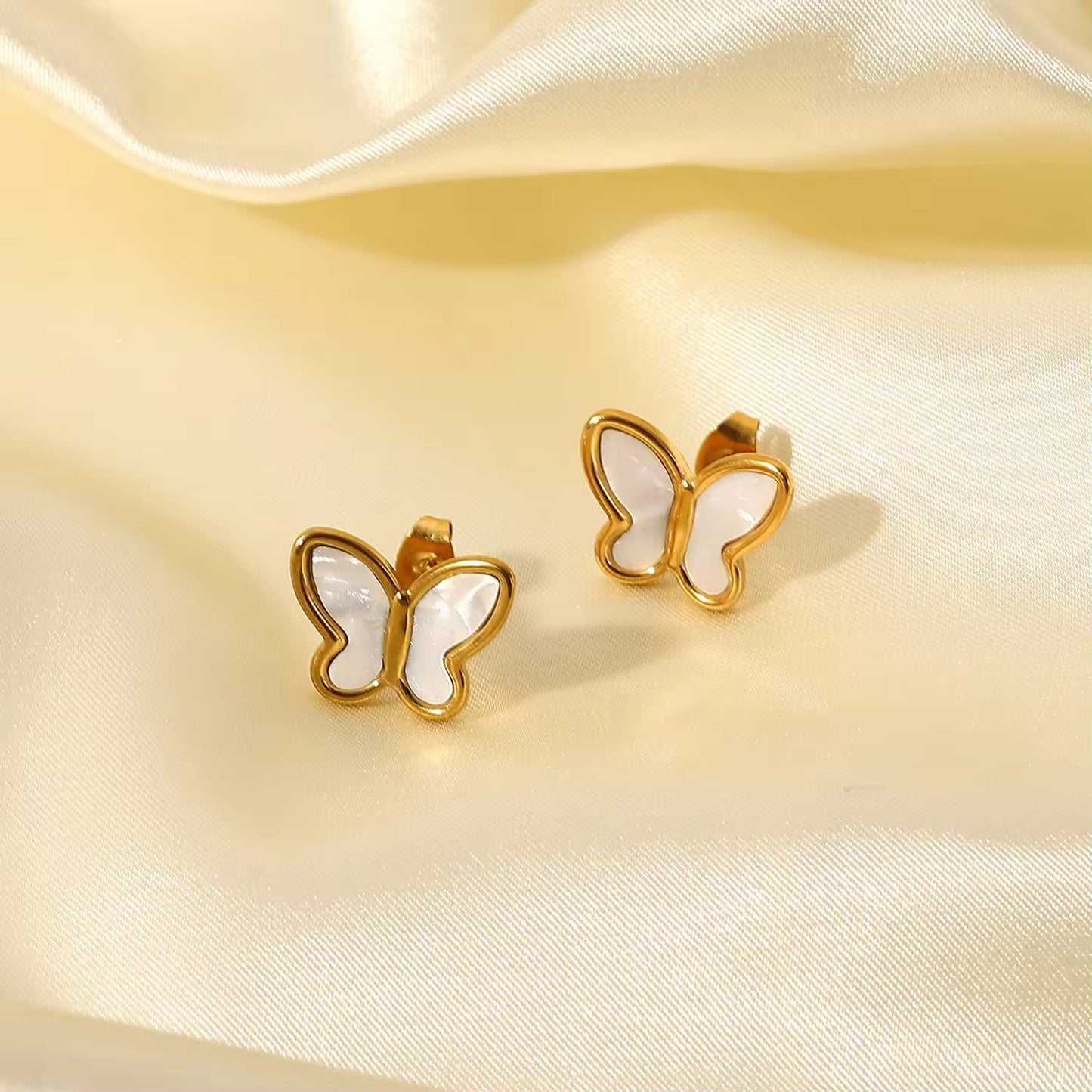 Shell Butterfly Studs