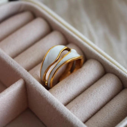 Asymmetrical Enamel Ring