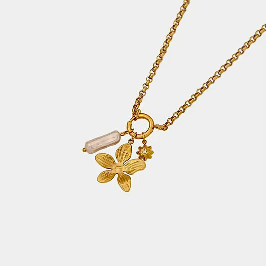 Kristi Triple Charm Necklace