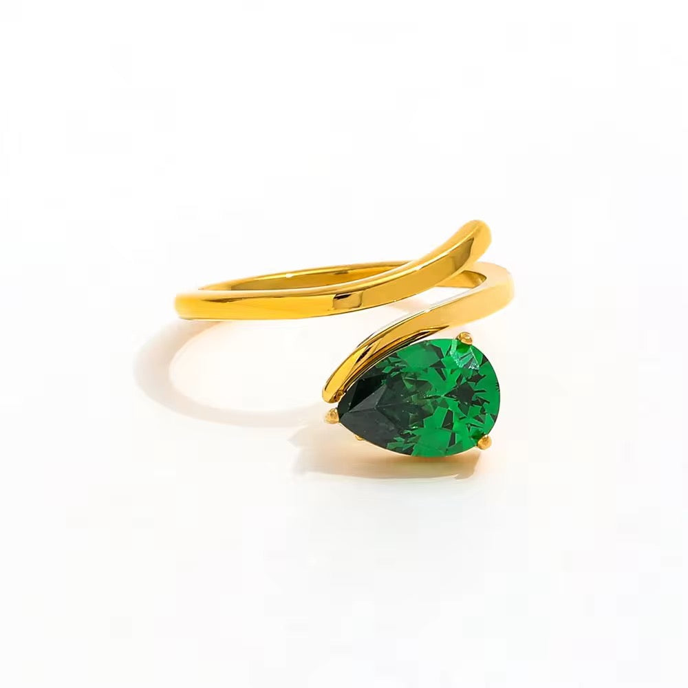 Emerald Flame Ring