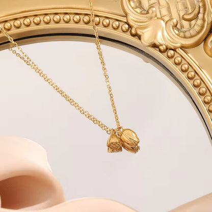 Golden Bloom Duo Necklace