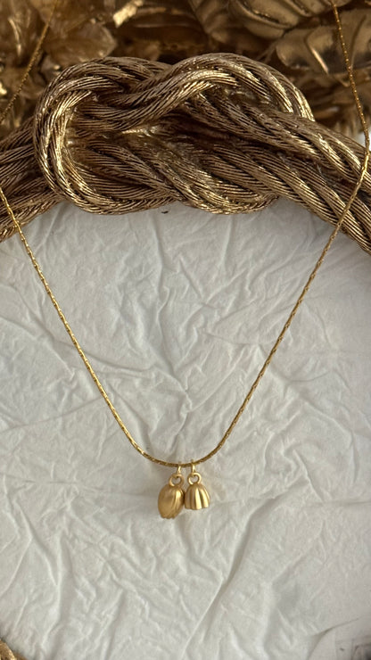 Golden Bloom Duo Necklace