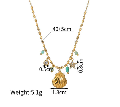 Ocean Muse Charm Necklace
