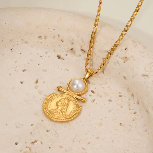 Legacy Coin Necklace | 18K Gold-Plated • Waterproof • Anti-Tarnish