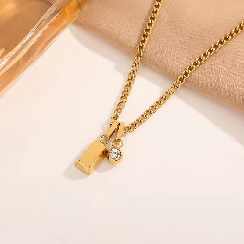 Gold Bar Necklace