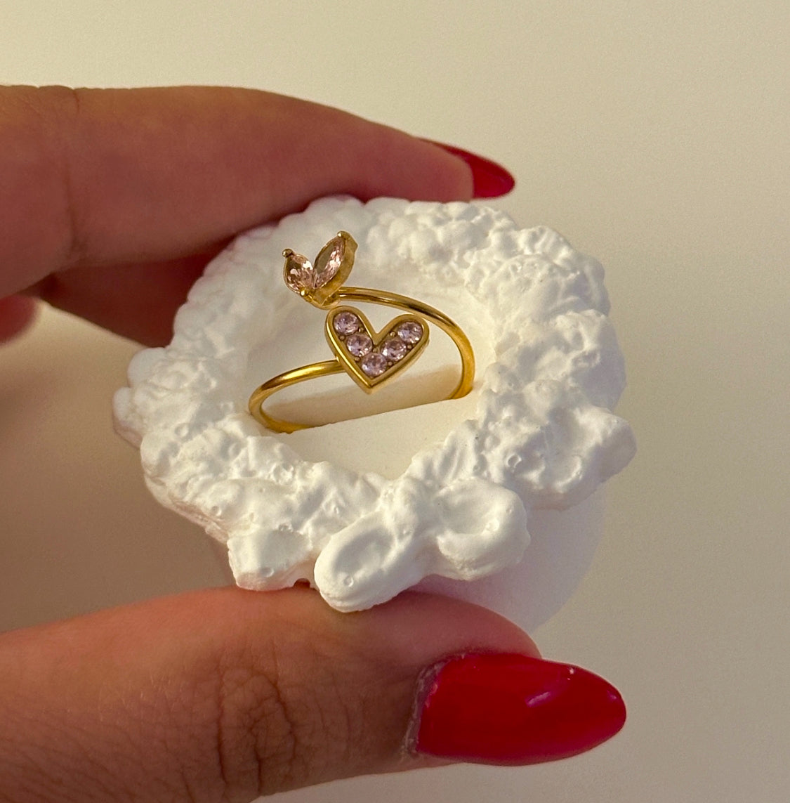 Twin Heart Ring