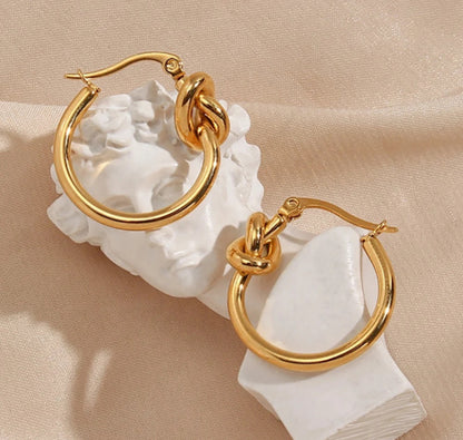 Elene Knot Hoops