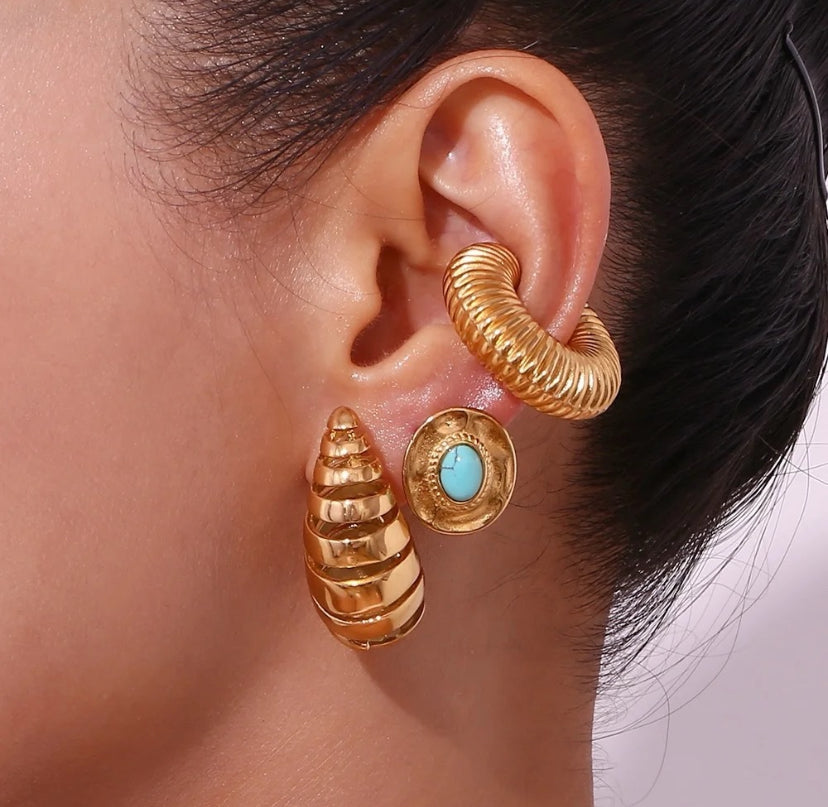 Botega Striped Earrings