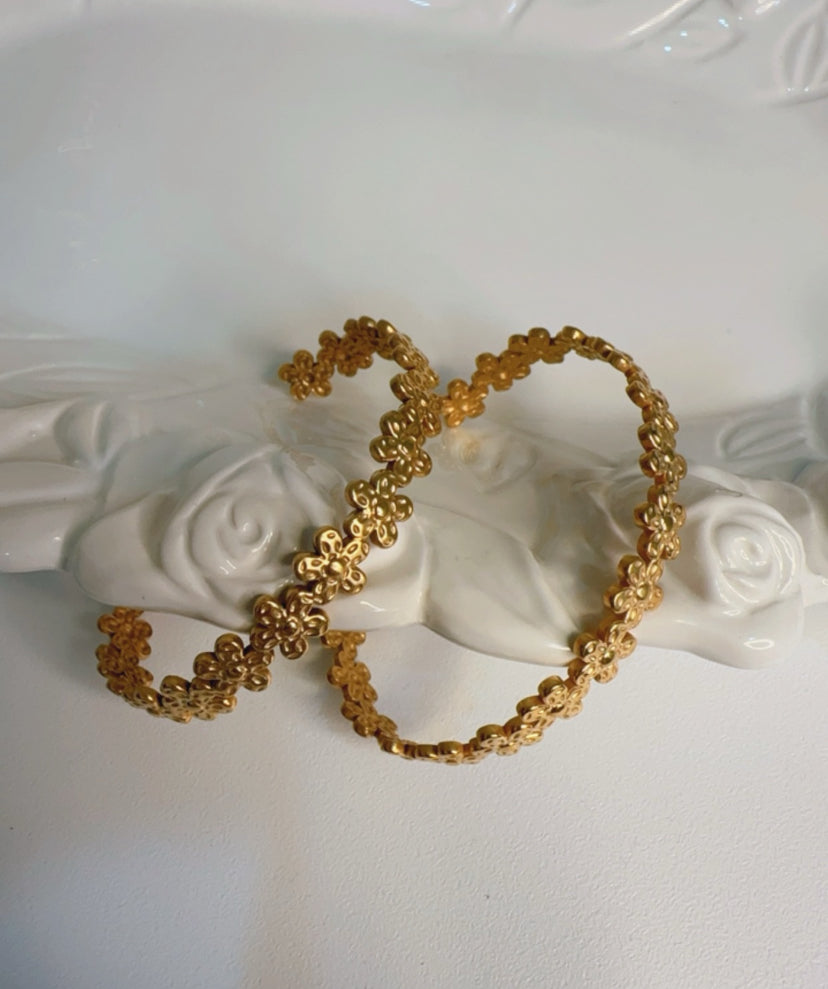 Flora Chunky Gold Bracelet