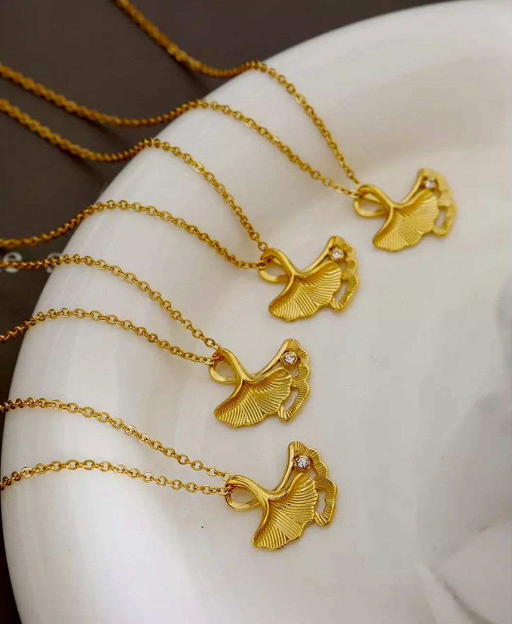 Ginko Leaf Necklace