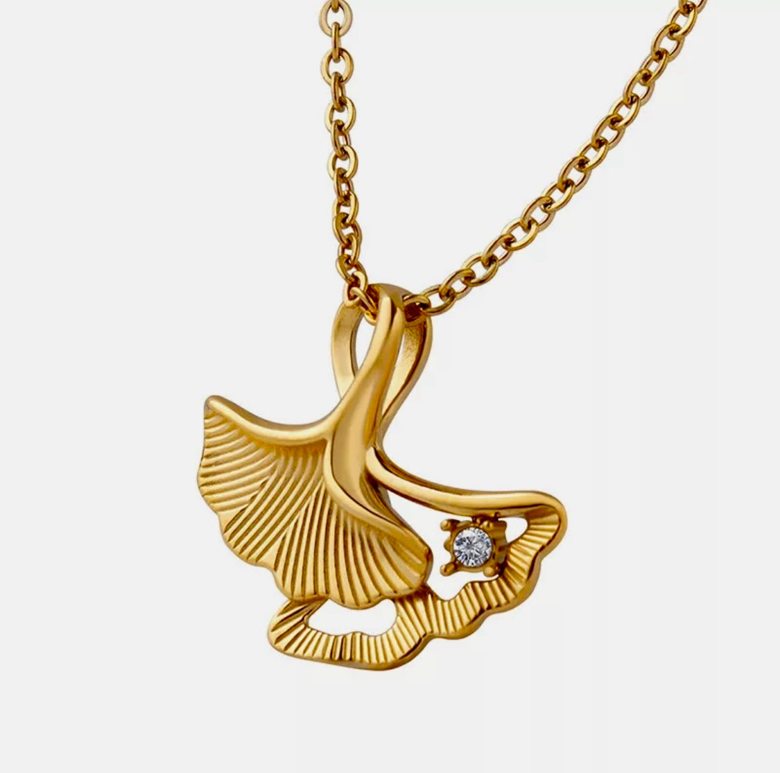 Ginko Leaf Necklace