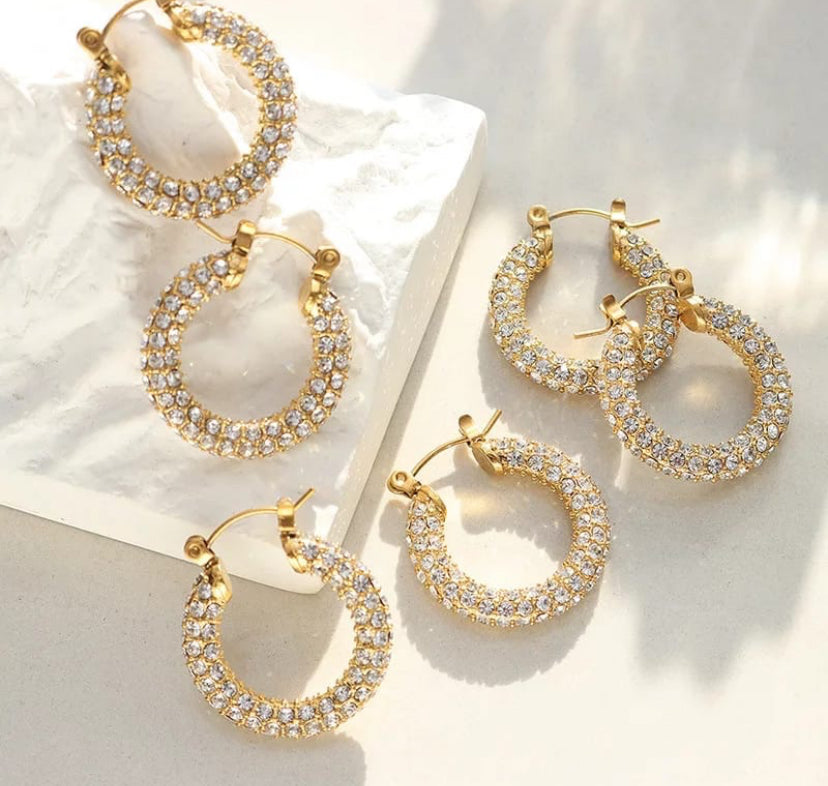 Delina Zircon Hoops