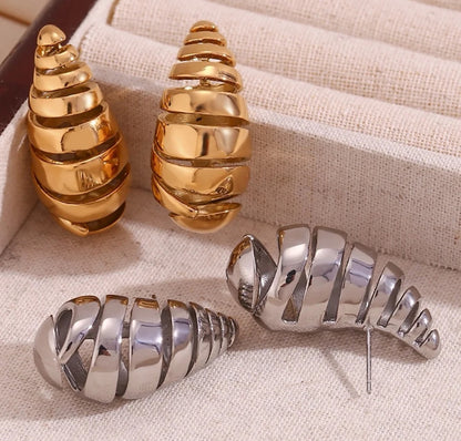 Botega Striped Earrings