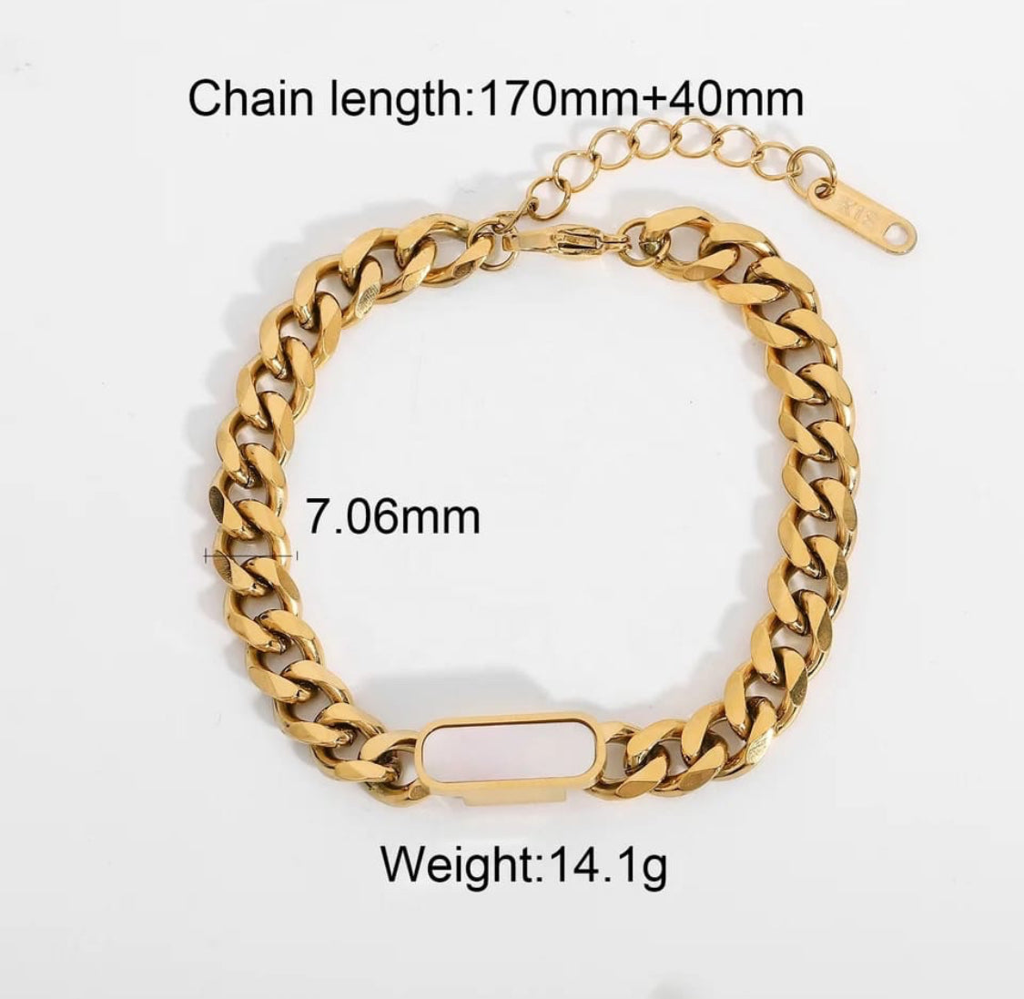 Alayah Thick Chain Bracelet