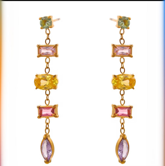 Ornix Dangling Earrings.                      18K Gold-Plated • Waterproof • Anti-Tarnish