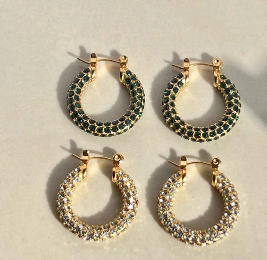 Delina Zircon Hoops