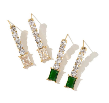 Eleanor Crystal Earrings  on