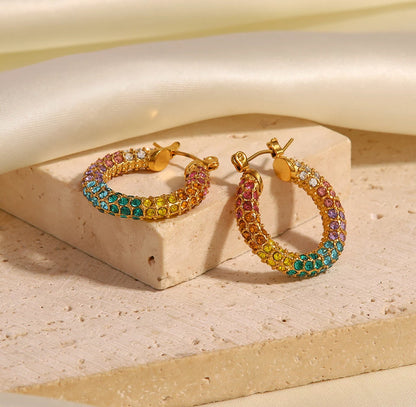 Delina Zircon Hoops