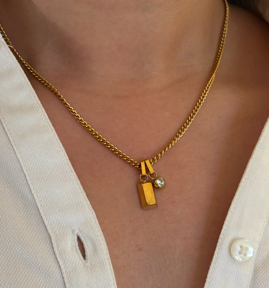 Gold Bar Necklace