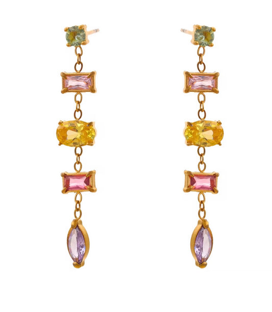 Lumina Drop Earrings | 18K Gold-Plated • Waterproof • Anti-Tarnish