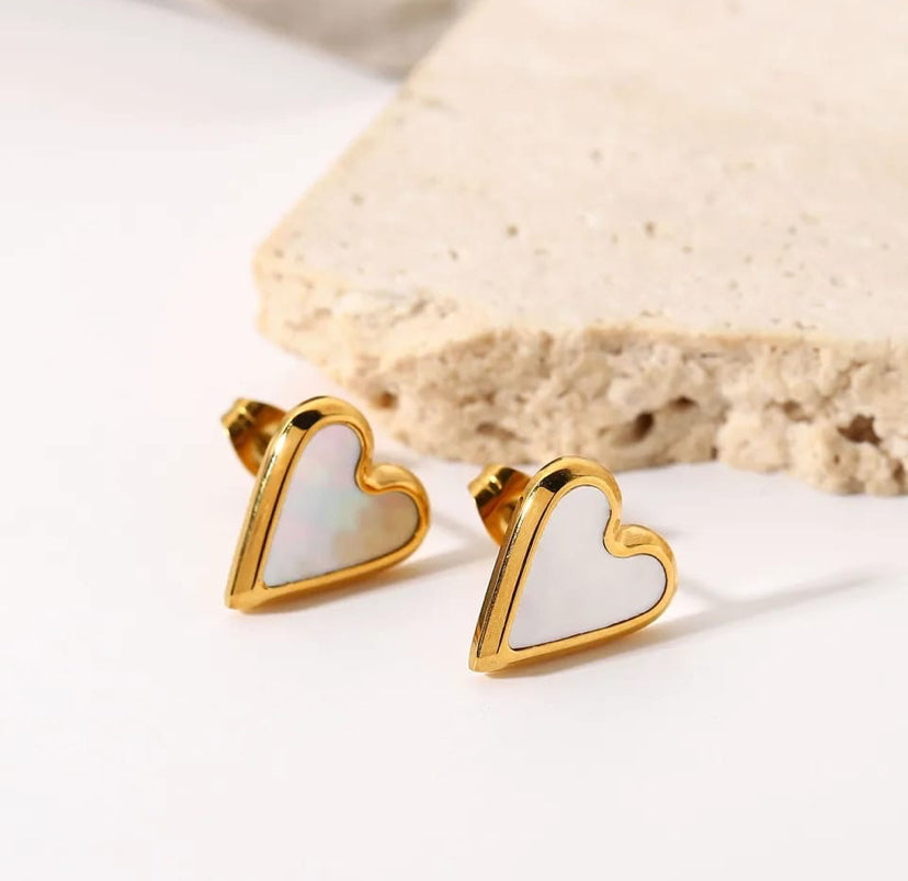 Juliette Heart Studs