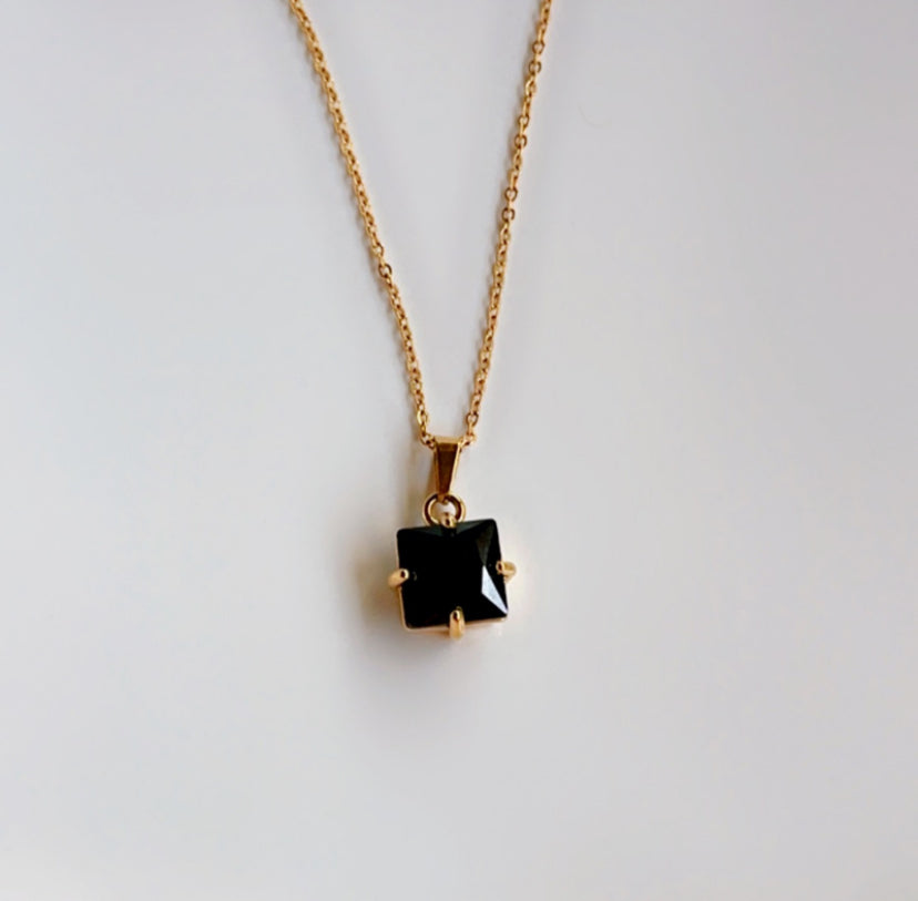 Brianna Square Zircon Necklace