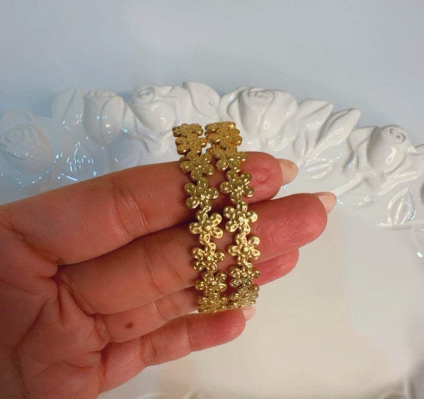 Flora Chunky Gold Bracelet