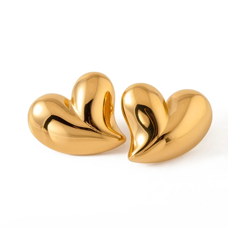 Kaizo Gold Heart Studs