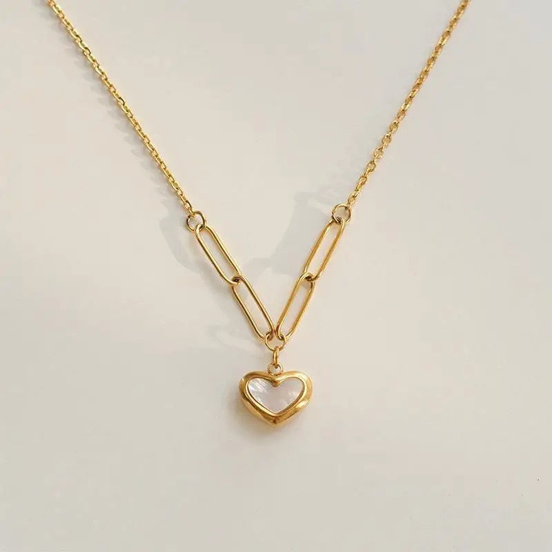 Paperclip Heart Necklace