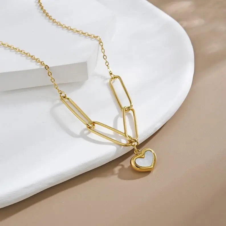 Paperclip Heart Necklace