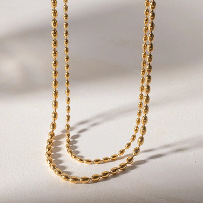 Twin Strand Aurum Necklace