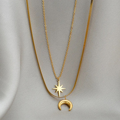 Moon & Star Necklace