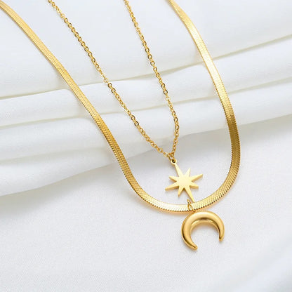 Moon & Star Necklace