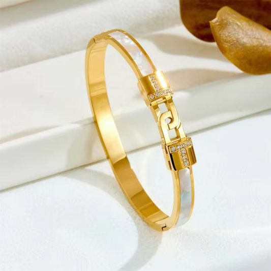 Opaline Bracelet – 18K PVD Gold Plated Waterproof Stainless Steel Jewellery