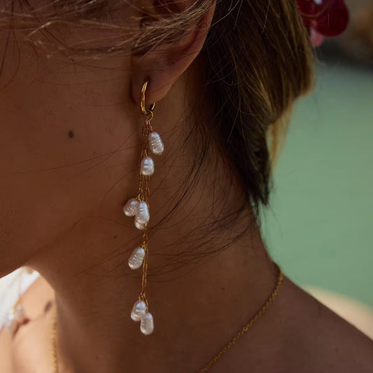 Pearl Fall Earrings