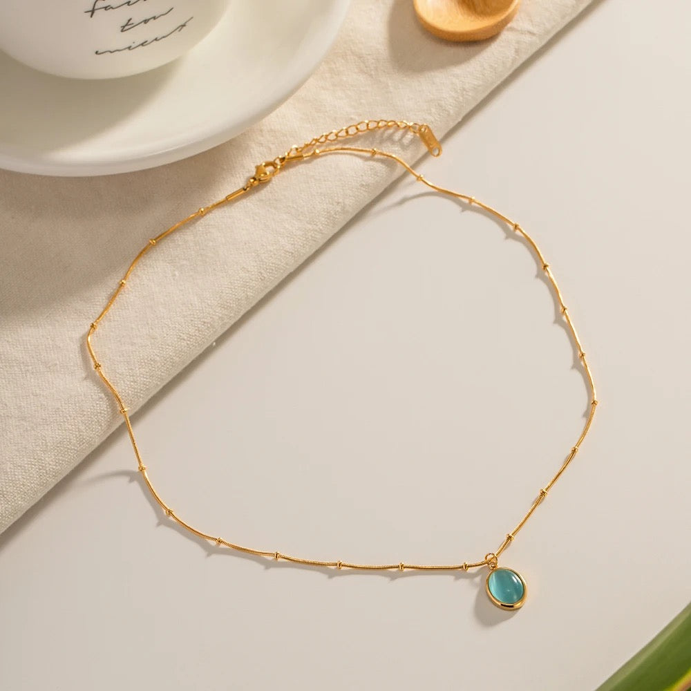 Aqua Aura Necklace