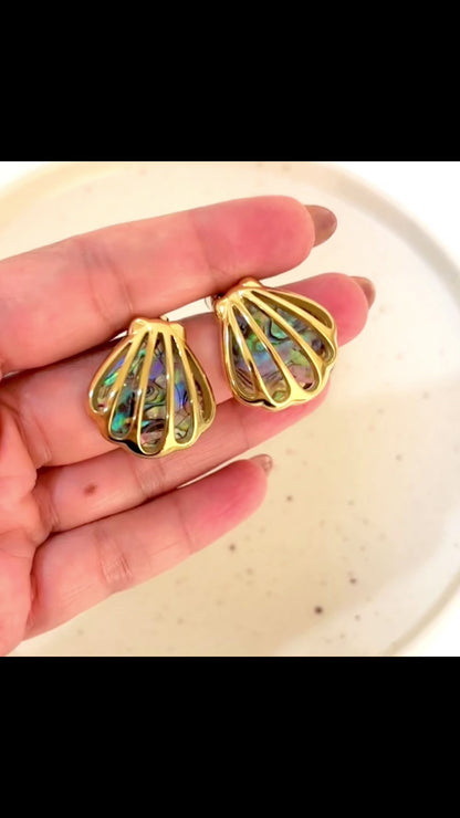 Abalone Shell Studs - PREORDER (Shipped in 30 days)